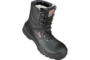 WÜRTH MODYF Winter Sicherheitsstiefel S3 SRC AS Baustiefel in schwarz - Arbeitsschuhe für Herren und Damen - mit Metallelementen & wasserabweisend - in den Größen 38-48