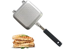 JEAN-PATRIQUE Toasted Sandwich Maker - Panini Press or Grilled Cheese Maker -Stove Top Toastie Non-Stick Ideal for Indoors and Outdoors by Jean Patrique