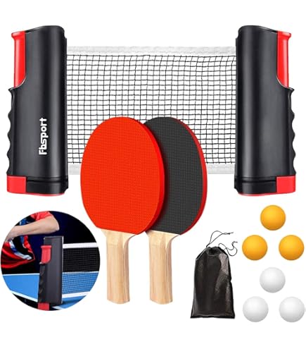 Filet De Ping-pong Rétractable Et Portable - S'étire Jusqu'à 170 Cm, Pinces Antidérapantes, Facile à Installer, Pour Table à Manger Ou Bureau