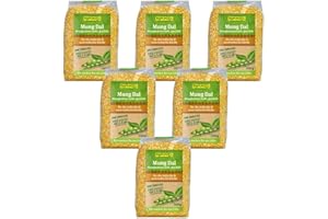 RAPUNZEL NATURKOST Rapunzel - Mung Dal Mungbohnen halb geschält - 0,5 kg - 6er Pack