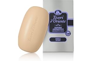 Tesori d'Oriente - Sapone Solido Mirra, Saponetta Aromatica, Fragranza Legnosa, 125gr