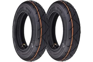 RUHUO 2 Sets of 10 x 2.125 Tyre, 10x2.125 Tire and Tube, 10" OD Tire Sets replacement for Scooter Unicycle Carts Wheelbarrow Balance Bike
