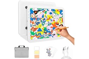 LUXJOYFUL A3 Rechargeable Light Pad with Bag Diamond Painting Light Box Super Bright Wireless Battery Powered Light Board Tracing Light Box for Diamond Painting/Sketching/Vinyl Weeding/Design
