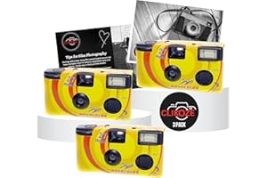 Novocolor APM401004 - Set di fotocamere usa e getta con 27 esposizioni x3 e cartoncini usa e getta Clikoze