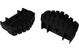 Hailo 9911-001 - Pack de 2 tacos antideslizantes con superficie total de apoyo para largueros de escalera de 85 x 25 mm