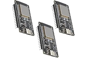 Binghe 3 Stück ESP mit CH340 Entwicklungsplatine, ESP 30 Pins ESP ESP-32-32D Modul 2.4 GHz WiFi + Bluetooth 2-in-1 geringer Stromverbrauch Typ-C Stecker Kompatibel mit Arduino
