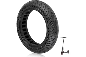 ANSENI Nouvelle Version Pneu Plein pour Xiaomi trottinette M365,1S, Essential,Pro2,Gotrax gxl/XR,Roue Élastique,Anti Crevaison Increvable Solide 8,5 Pouces (Noir 1 unité)