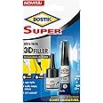 Adesivo Riempitivo Bostik Super 3D - Trasparente E Istantaneo 9g+3g