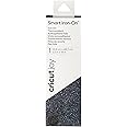 Cricut Joy Smart Glitter Iron On | Black | 48 cm (19 ft) | Heat Transfer Vinyl Roll (HTV) | For use with Cricut Joy, for Cricut Joy