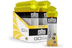 Science in Sport | SiS Go Isotonic Energy Gel | 0.6g Sugar & 22g Carbohydrates per Gel | Vegan | Digestible & Practical | Consumed Without Water | Informed Sport Tested | Lemon & Lime, 30 x 60ml Gels