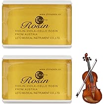 Pece Per Violino E Violoncello - Confezione Da 3 Pezzi A Bassa Polvere | Colofonia Naturale Per Strumenti Ad Arco