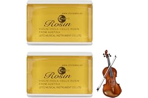 HBERCAI 2 Stück Kolophonium Violine,Kolophonium Geige,Kolophonium Cello,Rosin,Kolophonium Bogenharz Geige Bratsche Cello,Naturharz,Staubarm,Ideal für Violine Cello-Hell Gefärbt