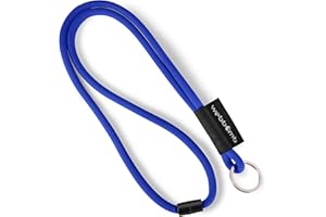 webbomb® Tubular Lanyard Two-Tone Lanyard – Round Soft and Long with Safety Lock and Key Ring as Key Ring Key Chain for ID Mobile Phone Key