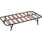 Adjustable Bed Base with Wheels and Folding Legs (90 x 190 cm)