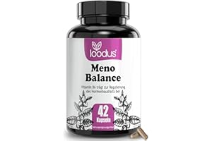 ‎LOODUS PROBIERGRÖSSE: 12-fach Komplex! Wechseljahre Kapseln mit Yams Rotklee Ashwagandha Hopfen Mönchspfeffer hochdosiert & B6 für die Hormonregulierung - Wechseljahre Tabletten - Meno Balance - loodus®