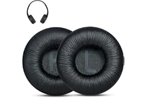 ICYWINK Ricambio Cuscinetti Auricolari Compatibili con le Cuffie JBL T450BT T500BT Tune 500BT Padiglioni Cuffie Imbottiture Cuscinetti Ricambio in Pelle PU e Spugna (1 Paio, Nero)