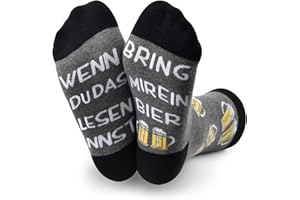 cheap4uk Spaß Geschenke für Männer Damen Neuheiten Baumwollsocken Lustige Socken Sprüchen für Geburtstage Vatertag Muttertag Thanksgiving und Weihnachten