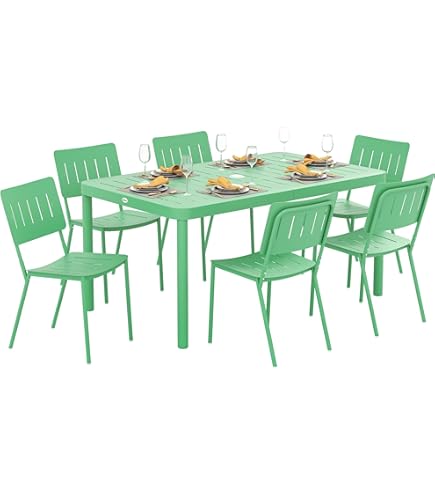 Salon De Jardin 7 Pièces Vanamo - Table Extensible Papillon, 6 Chaises Réglables, Bois Eucalyptus FSC, Housse Incluse