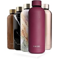 MAMEIDO Trinkflasche Edelstahl - 500ml 750ml Thermosflasche - auslaufsicher, BPA frei - isolierte Wasserflasche, doppelwandige Isolierflasche, schlanke leichte Thermoskanne