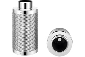 SunStream Aktivkohlefilter 150mmX 400mm mit Seil für Grow Tent, Vorfilter aus Australischer Virgin Charcoal, Kohlenstofffilter für Indoor-Anbau Inline Ventilatoren und Growzelt BelüFtung