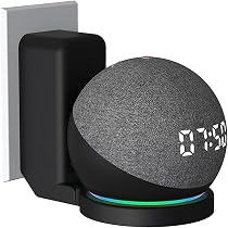 Supporto Da Parete Per Altoparlante Echo Pop - Gestione Cavi Integrata - Materiale ABS, Nero