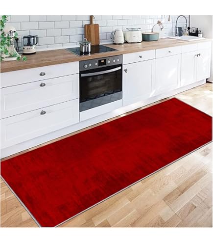 Tappeto Cucina Moderno Emmevi Antiscivolo - Lavabile, Design MOD.FAKIRO, 57x190 Cm, Rosso - Foto 9