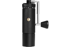 Macinacaffè Manuale S3 ESP TIMEMORE, Regolazione Esterna, Progettato per Espresso, Corpo in Metallo Integrato di Upgrade, Manico Pieghevole, Nero