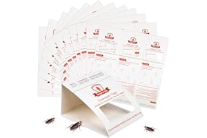 STINGMON TRAP 12 Hojas Tablero Adhesivo para Cucarachas（20 * 22cm/Hoja），Mata Cucarachas Potente Profesional，Remedios contra Las Plagas de Cucarachas