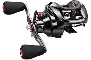 Piscifun Torrent Baitcaster Fishing Reel, 18LB Carbon Fiber Drag Baitcasting Reel, Magnetic Braking System Casting Reel, Available in 7.1:1 and 5.3:1