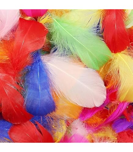 300 Piume Colorate Patikil Da 3-5 Pollici – Piume D'Oca Naturali Per Artigianato, Matrimoni E Decorazioni – Rosa