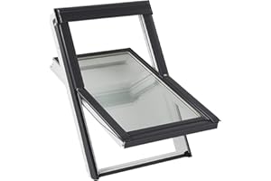Ventana de techo original Velux Thermo-Star con marco de cubierta