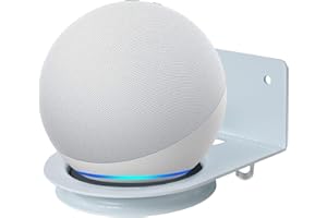 shinar Metal Dot 4/Dot 5/Homepod Mini/Google Home Mini Oszczędność miejsca Akcesoria montażowe do Dot 4/Dot 5 Stojak z wbudowanym zarządzaniem kablami Biały (Biały)