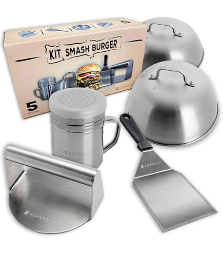 Plancha In Acciaio Inox 30x45x4 Cm Per Barbecue, Con Grondaia Per Olio E 2 Spatole, Adatta A Gas E Carbonella