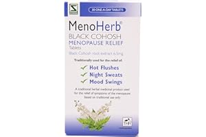 Schwabe Pharma - MenoHerb - Menopause Relief - Black Cohosh Root Extract 6.5mg - Traditionally Used for Hot Flushes, Night Sweats and Mood Swings - 30 Tablets