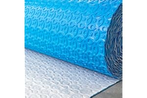 THISISWHOLESALE Tile decoupling mat/anti-crack matting - uncoupling waterproof membrane rapid mat durable base roll for under tile 3.6mm thickness, 5sqm roll(1M Width x 5M Length) (1mx5m Roll)