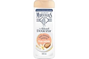 Le Petit Marseillais - Soin Douche Surgras Huile d'Argan & Fleur d'Oranger - Le Rituel Douceur (flacon de 400ml) - Crème de Douche nutrition intense