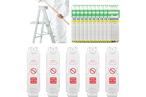 GOERPN Ladder Tags,Waterproof Ladder Inspection Tags-5 Holders and 10 Ladder Inspection Tag Inserts Inspection Record Kit for All Ladder Types Protect Ladder Safety for Indoor & Outdoor