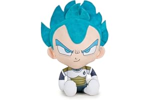 SEGA Play by Play OUSDY - Peluches Personajes Dragon Ball Super 760016800 22CM 4MODELOS (Vegeta Super Saiyan Dios)