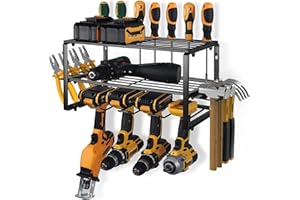 ROSYLEVE Portautensili da parete, a livelli, in metallo, ad alte prestazioni, per garage e officina