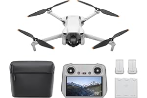 ‎DJI DJI Mini 3 Fly More Combo(DJI RC) Lekki i Składany Dron z Minikamerą z Opcją Nagrywania Wideo w Jakości 4K HDR, 38-Minutowym Czasem Lotu, True Vertical Shooting i Inteligentnymi Funkcjami, C0