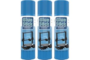 Benkeg 3D Printer Glue Sticks PVP Solid Glue Sticks Non-toxic Washable for Hot Bed Platform Glass Plate Easy Removing 3PCS