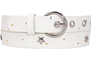 EANAGO Superstar Ceinture pour enfant fille (maternelle et primaire, tour de hanches 57-72 cm), taille de la ceinture 65 cm