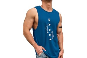 AUSK Men Vest || Gym Tshirt for Men || Karma Printed Sleeveless Regular Fit T Shirt for Mens