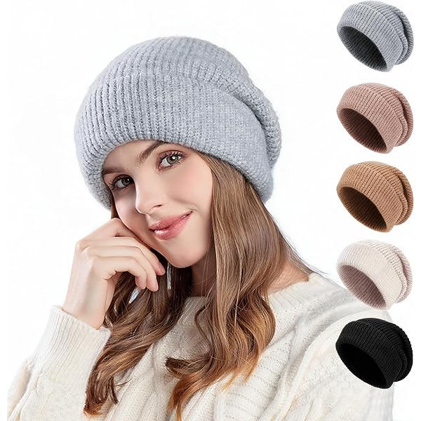 ZPPLD Set Sciarpa E Cappello Invernale: Berretto In Maglia Con Fodera In Pile E Sciarpa Abbinata