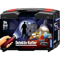 Mallette Détective Die Drei ??? – Kit Enquête 8 Ans – Lampe UV, Empreintes, Code Secret – Cadeau Enfant