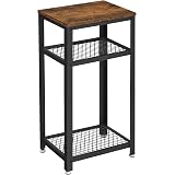 VASAGLE INDESTIC Beistelltisch – Mit 2 Verstellbaren Gitterablagen, Industrielles Design, 40x40x55 Cm
