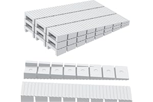 DDHOMIN 30 PCS Plastic Shims for Furniture Feet Leveling like Chair Leg Table Leg (White)