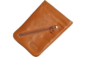 GoBago BRANCO Leder Schlüsseltasche Schlüsseletui Rindleder Schlüsselmappe Schlüssel Etui (Natur)