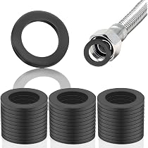 PATIKIL M3 Rondelle Plate Caoutchouc, 40 Paquet 3 Mm ID 7 Mm OD 1.2mm Epaisseur Etanchéité Espaceur Joint Anneau Pour Robinet Tuyau Eau Tuyau Fixation Boulon, Noir