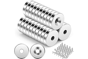 Wzone 12x3mm Imán de Neodimio 30 Piezas Imanes Potentes PequeñosPerfecto Experimentos científicos,diseño de DIY, Oficina